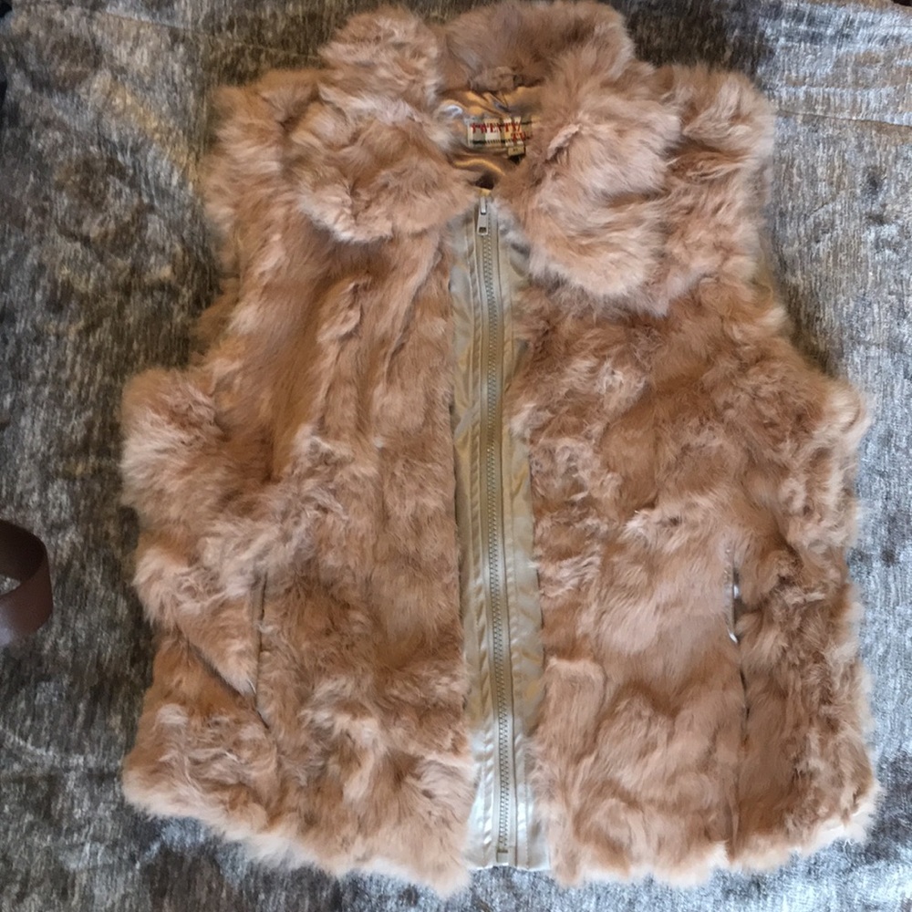 Twenty twenty 100% Rabbit fur vest